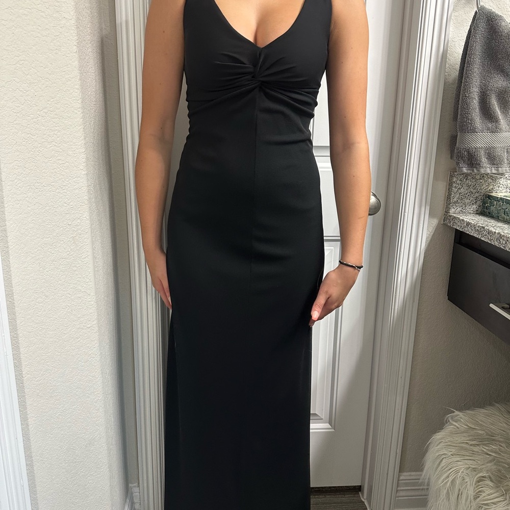 Laundry By Shelli Segal Black Sheath Dress/ Prom